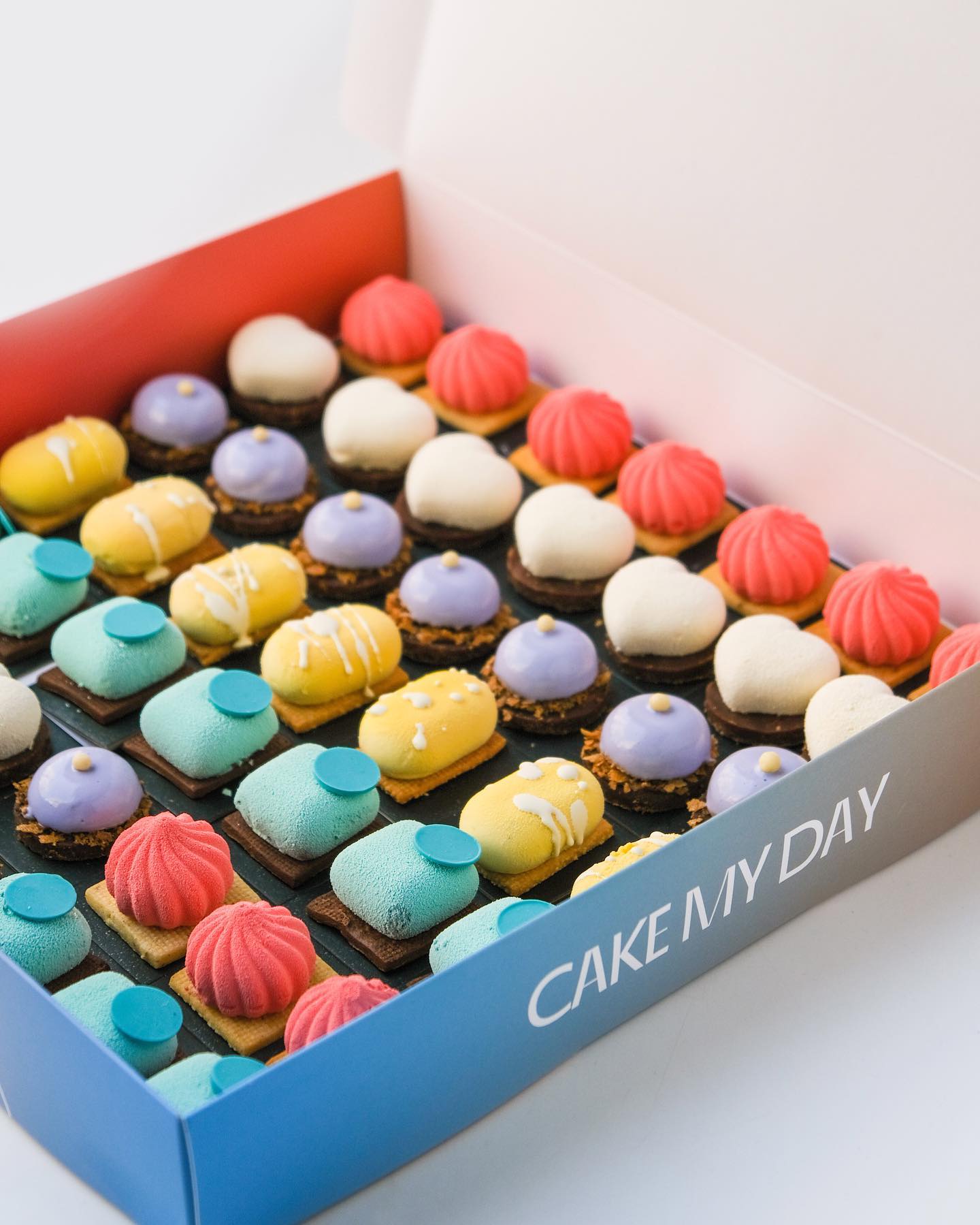 Colorful pralines made by small local business in Serbia
