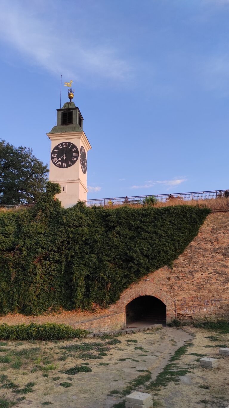 Clock tower in Petrovaradin fortress